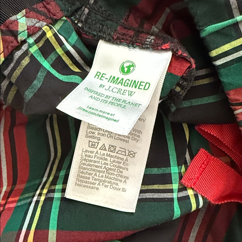 {NWOT} J. Crew | Cotton Poplin Pajama Set Black Stewart Tartan Plaid BM280 (XXL) - Picture 13 of 16